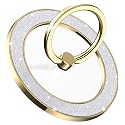 Pikabo Magnetic Phone Ring Holder for MagSafe, Glitter Phone Grip Stand with 360° Rotation Finger Ring Kickstand Compatible with iPhone MagSafe