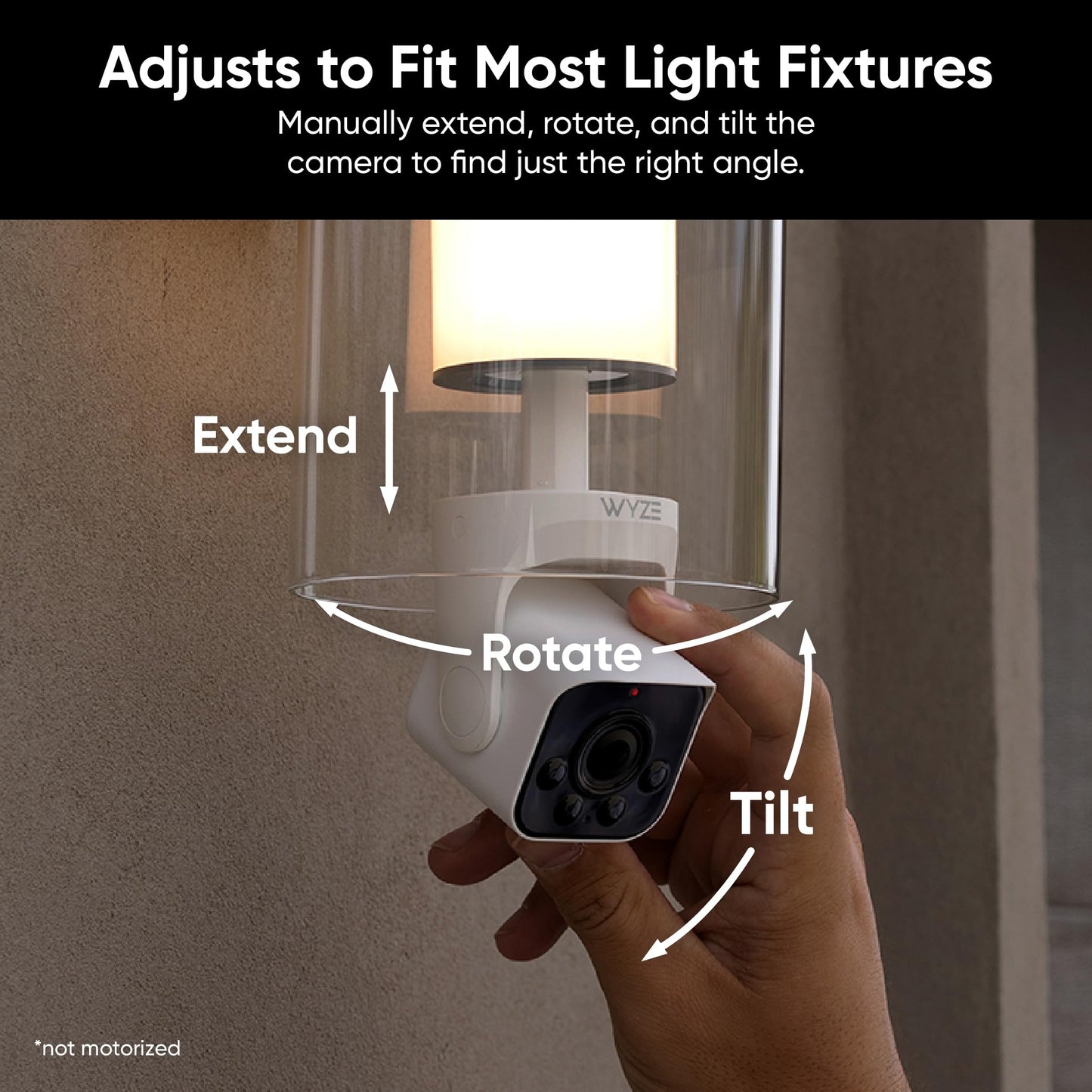 WYZE Bulb Cam Security Camera, 2K HD Outdoor Light Bulb Camera, Color Night Vision, Dimmable LED Bulb, Motion Detection, Siren Alarm, Works
