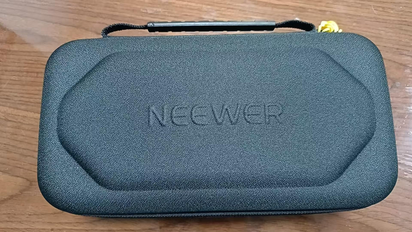 NEEWER Wireless Microphone Case Compatible with JBL PartyBox Dual Mic System, Hard Shell Handheld Travel Carrying Bag for Singing or Karaoke, for
