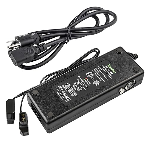 Kastar Dual D-Tap Super Fast Charger with 4-pin XLR DC Output Adapter for Sony V Mount, V Lock Broadcast Battery, Anton Bauer Gold Mount, Red One MX