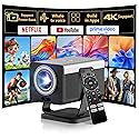 HP MC450 Smart Mini Portable Projector with WiFi & Bluetooth, Official Licensed Apps, Short Throw Projector with 4K Support, Voice Control, USB-C