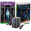 Reaper Brothers Halloween Hollusion Digital Decoration Kit Includes 8 AtmosFX Video Effects for Halloween Plus HD Super Bright Projector and 5.5' x 9'