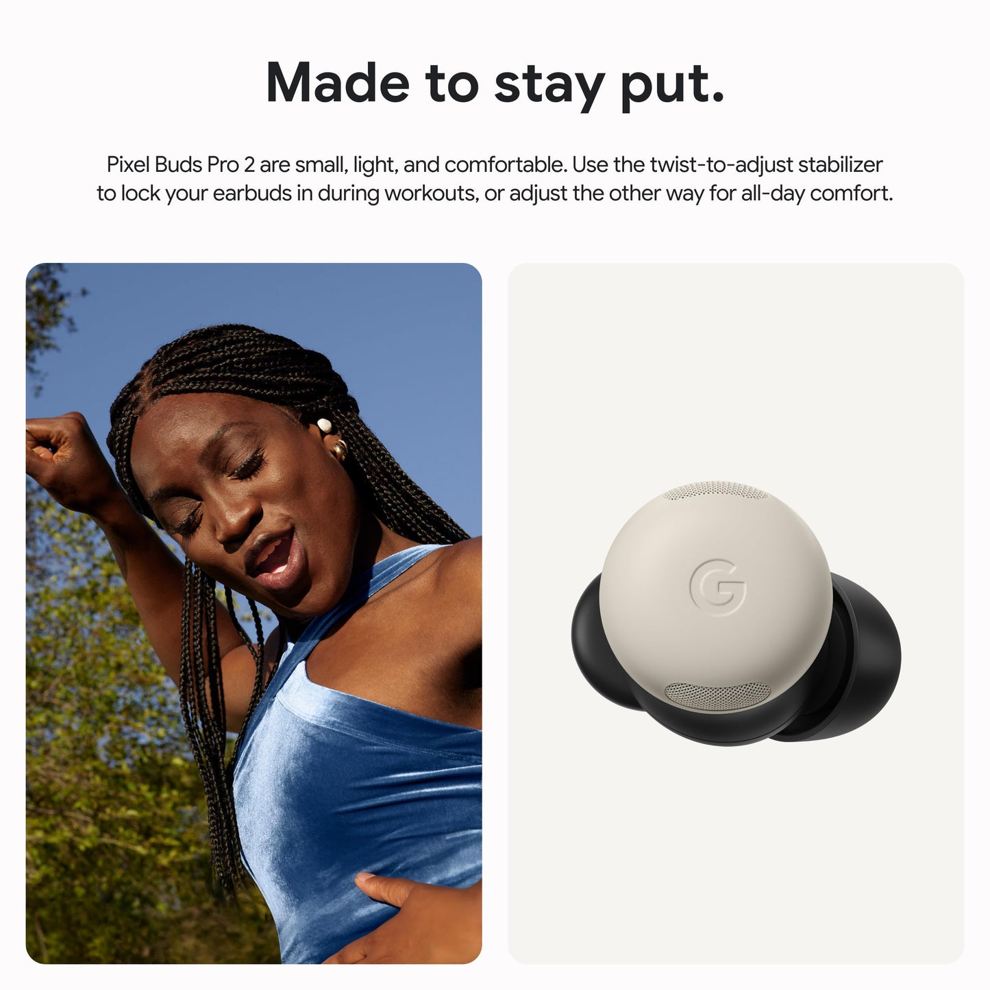 Google Pixel Buds Pro 2 - Wireless Earbuds with Active Noise Cancellation - Bluetooth Headphones - Hazel (Renewed)