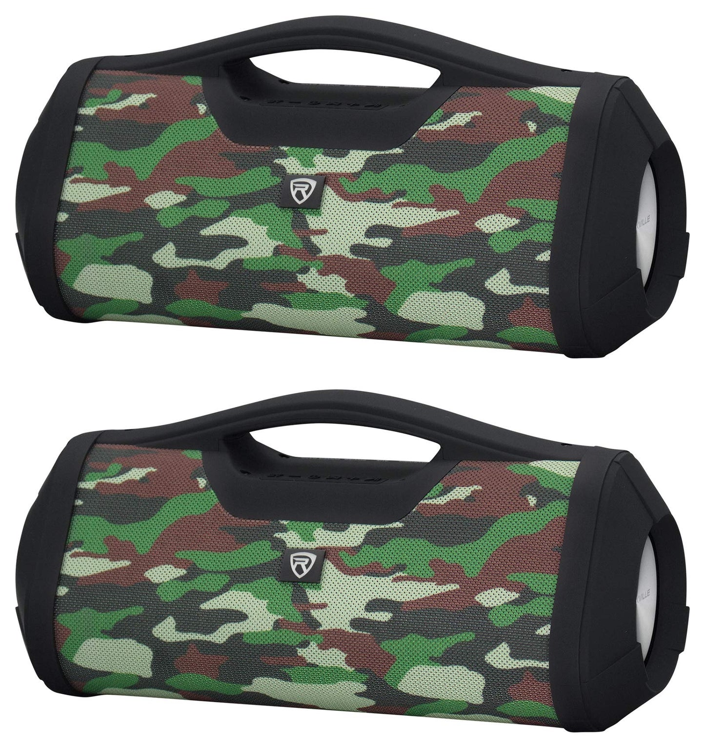 Rockville RPB-XL Camo Portable Bluetooth Speaker Boombox, 30W RMS, TWS Linking, USB Powerbank, Long Battery Life, for Outdoor Adventures and Parties