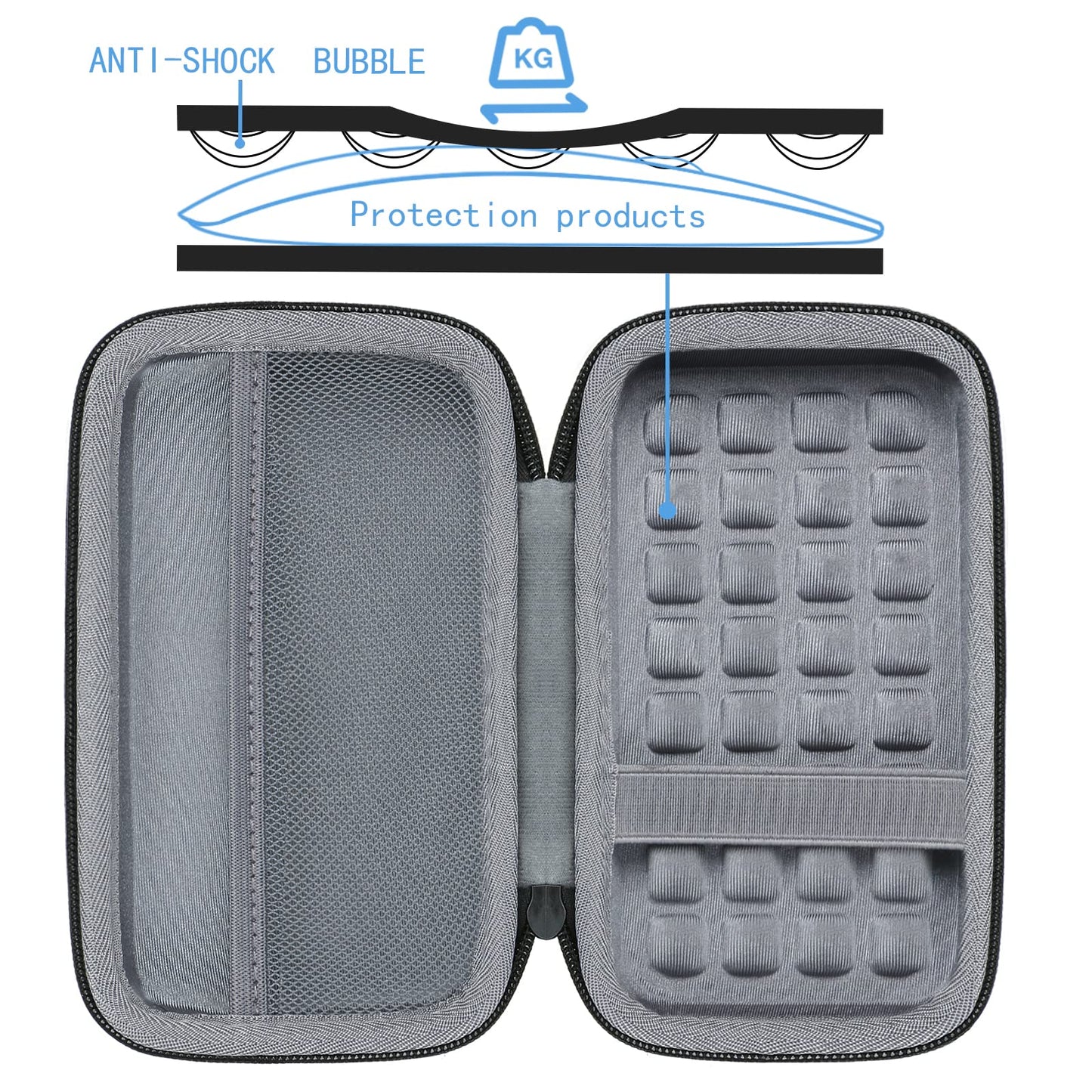 co2CREA Hard Case Replacement for Zoom H4n Pro Portable Recorder Stereo Microphones
