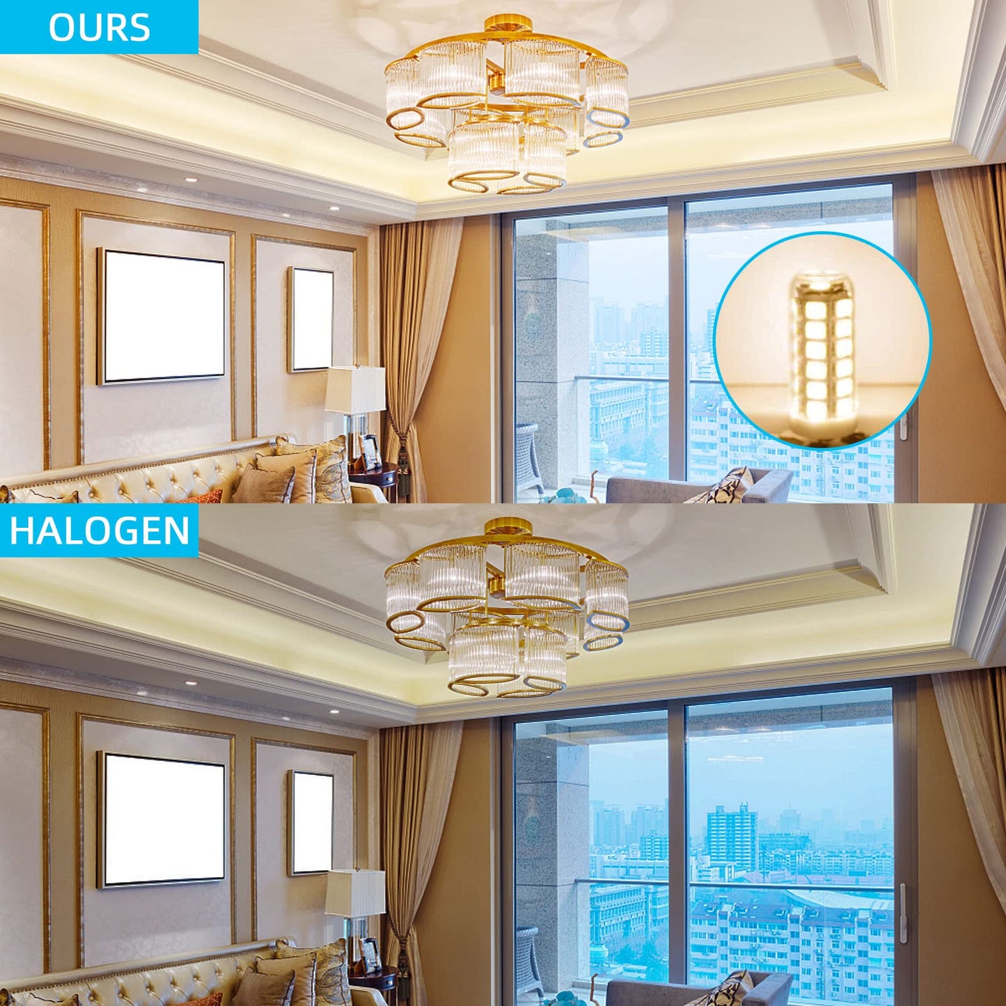 TZHILAN G4 LED Light Bulb 120V Dimmable, Brighter with Glass Cover, 2.5W Bi Pin Base Mini Lamp Warm White 3000k Equivalent 25W Halogen Bulb