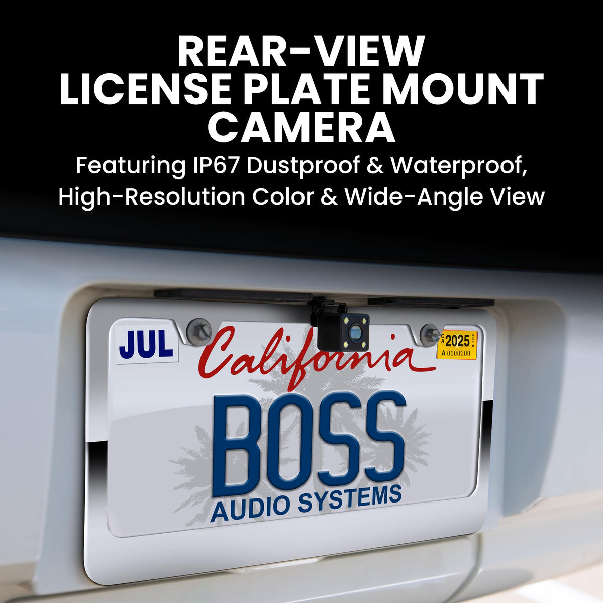 BOSS Audio Systems LPCB40 Rearview License Plate Backup Car Camera