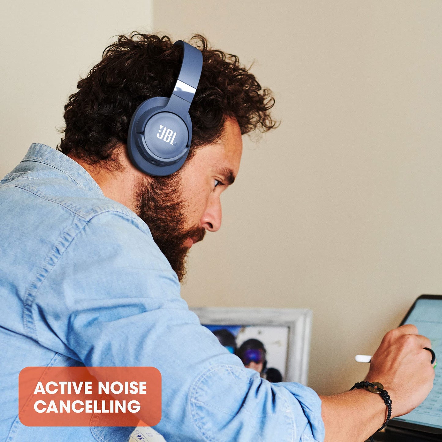 JBL Tune 760NC - Wireless Over-ear Noise Cancelling headphones, JBL Pure Bass Sound, Voice Assist, Google Fast Pair, Up to 50Hrs of Battery with ANC…