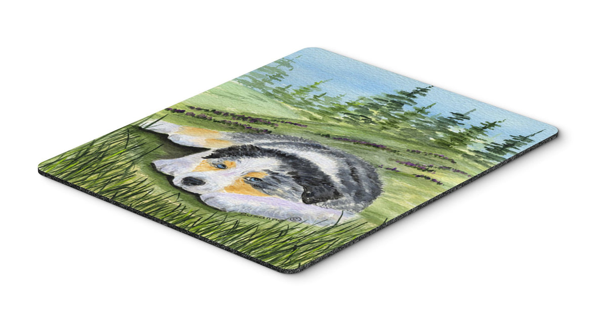 Caroline's Treasures SS8283MP Australian Shepherd Mouse Pad, Hot Pad or Trivet for Home Office Gaming Working Computers Laptop Mouse Mat,Washable