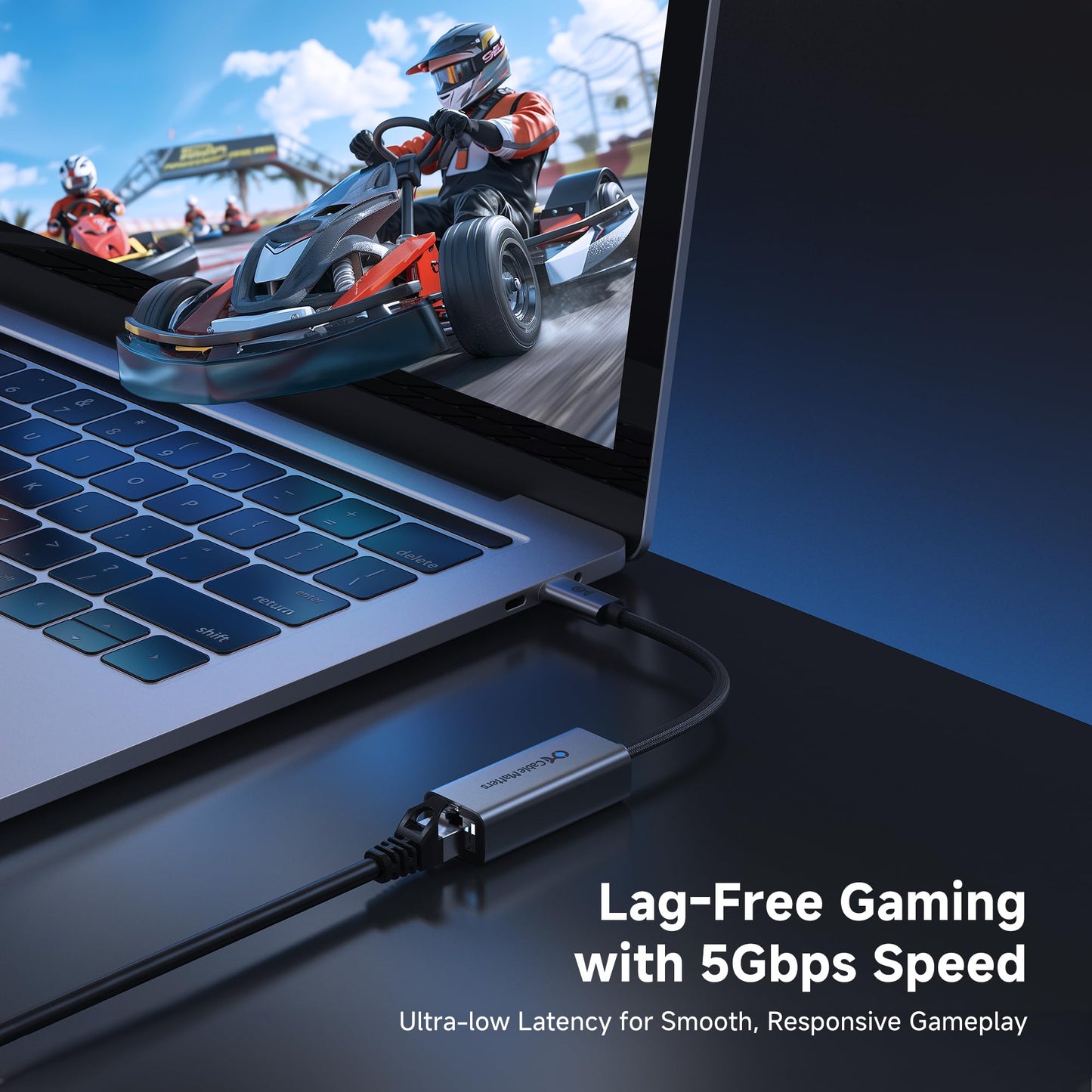 Cable Matters USB C to 5Gb Ethernet Adapter, 5 Gigabit Ethernet to USB C