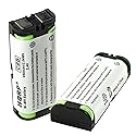 HQRP 2-Pack Phone Battery Compatible with Panasonic KX-TG5771, KX-TG5776, KX-TG5777, KX-TG5779, KX-TG6700, KX-TGA246