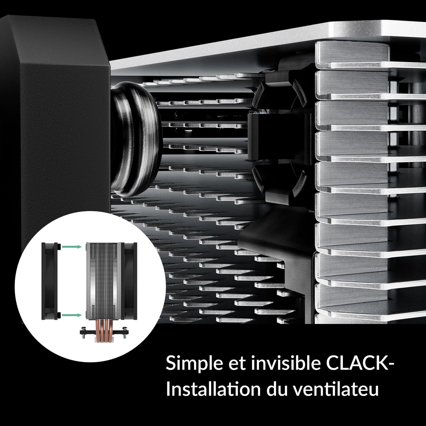 ARCTIC Freezer 36 CO - Single-Tower CPU Cooler with Push-Pull, Two Pressure-optimised 120 mm P Fans, Fluid Dynamic Bearing, 200-1800 RPM, 4 Heatpipes
