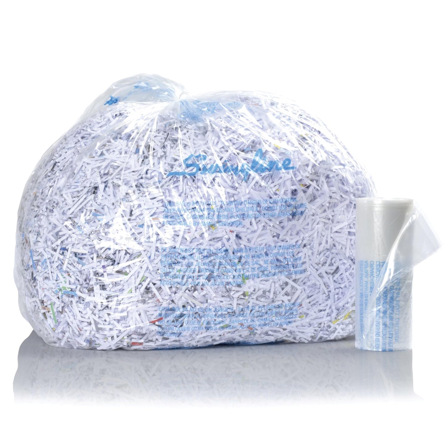 GBC Shredder Bags, For TAA Compliant Shredders, Plastic, 30-60 Gallon, 100/Pack (1145482)