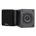 Micca COVO-S 2-Way Passive Bookshelf Speakers, Amplifier Required, Not for Turntable, 3-Inch Woofer, 0.75-Inch Tweeter, Wall Mountable, Pair, Black
