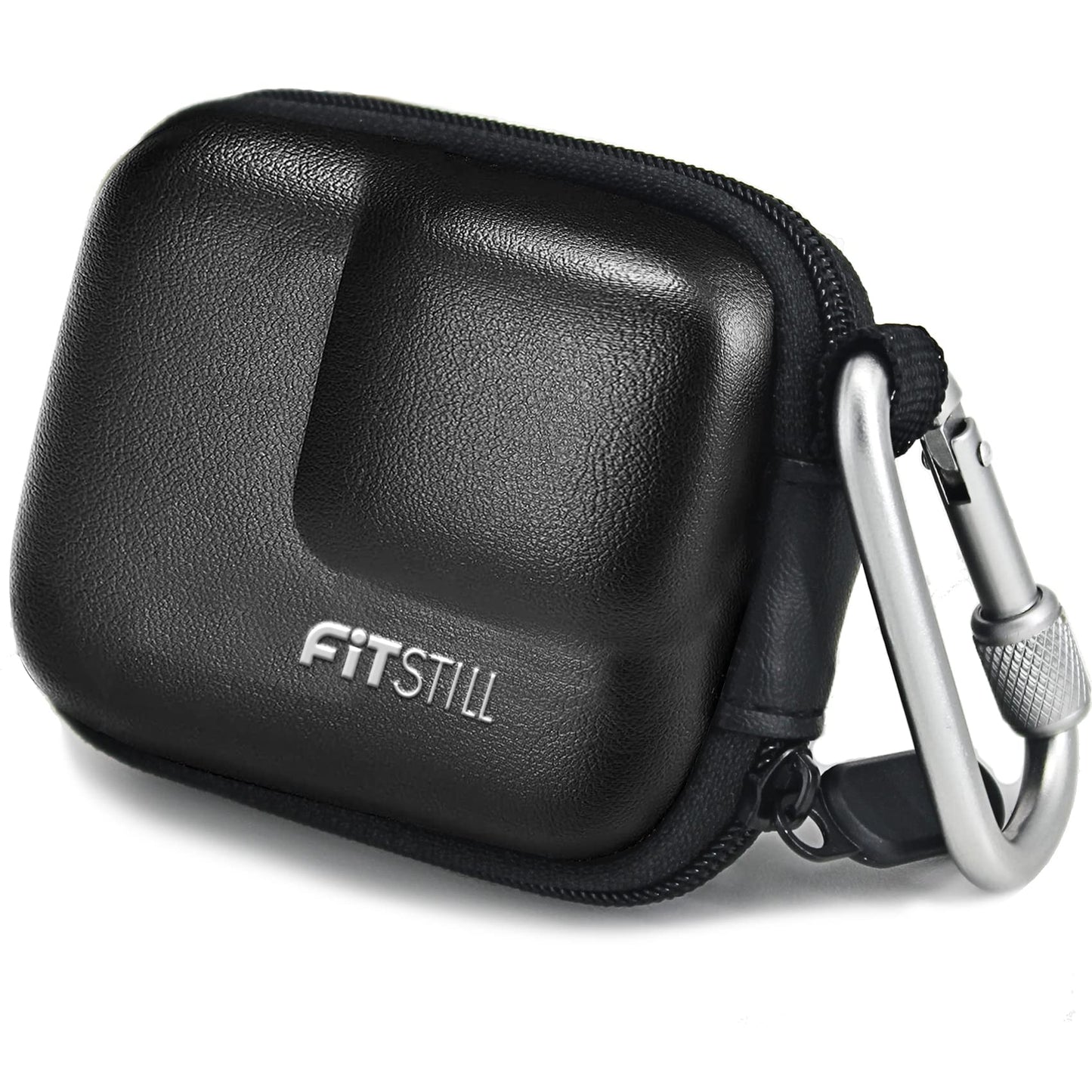 FiTSTILL Black PU Mini Carrying Case for Go Pro Hero 13 Black,Hard Shell Travel Storage Case for Hero 12/11/10/9/8/7/(2018)/6/5 DJI Osmo