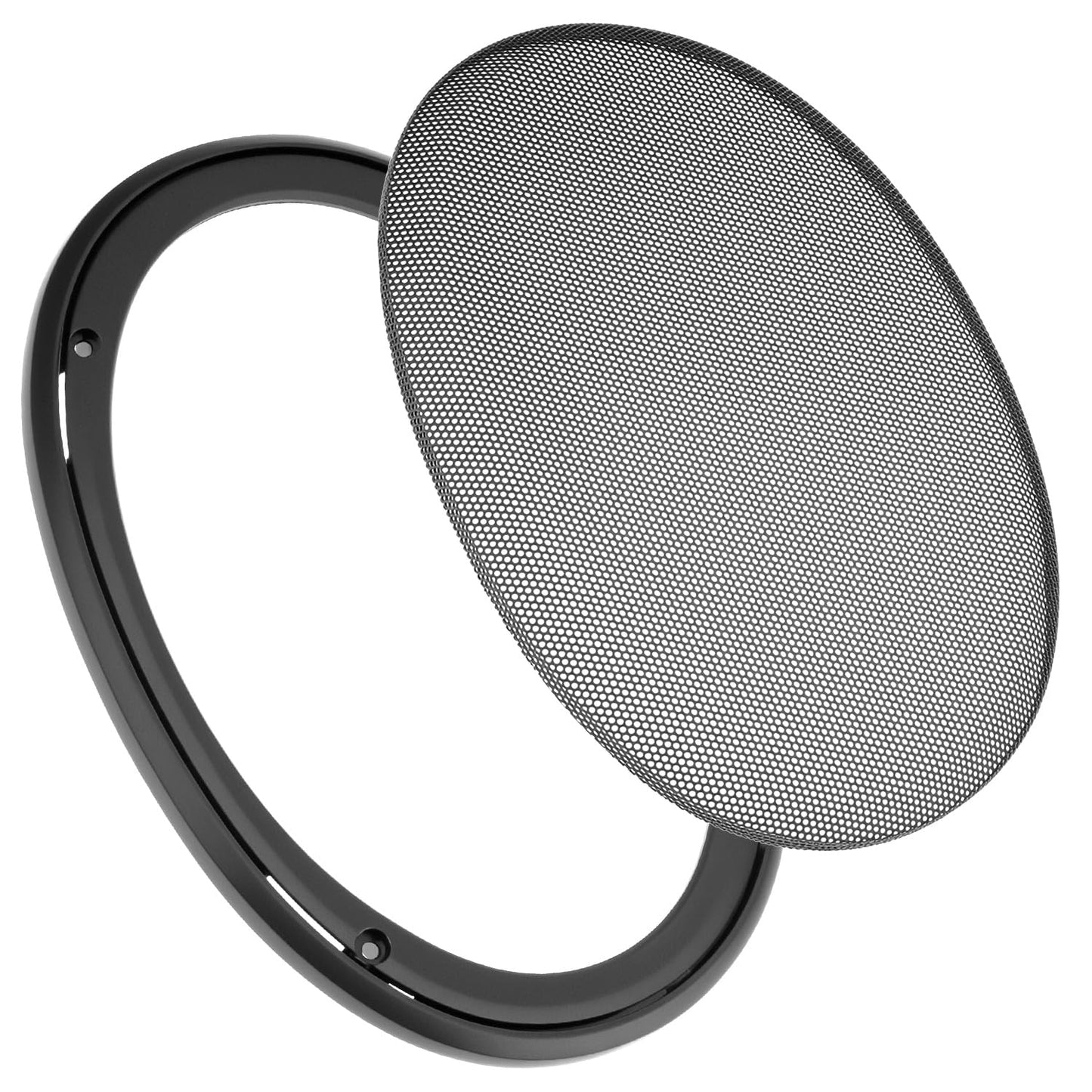 QWORK 6" x 9" Speaker Grill Covers with ABS Plastic Frame & Metal Mesh, Protect Subwoofers from Damage for DIY and Car Speakers, Includes Screws