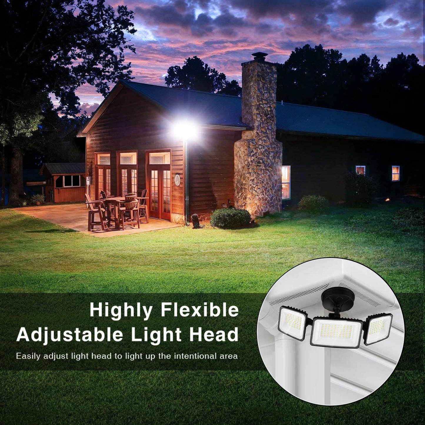 Onforu 130W LED Security Light, 13000LM Outdoor Indoor Flood Light Switch Controlled, IP65 Waterproof LED Exterior Floodlight, 6500K White Wall Mount