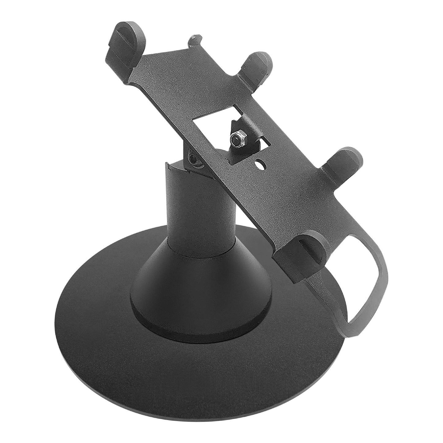 Discount Credit Card Supply Pax S300 / Pax SP30 Low Profile Freestanding 4" Swivel Stand with Round Plate, Black