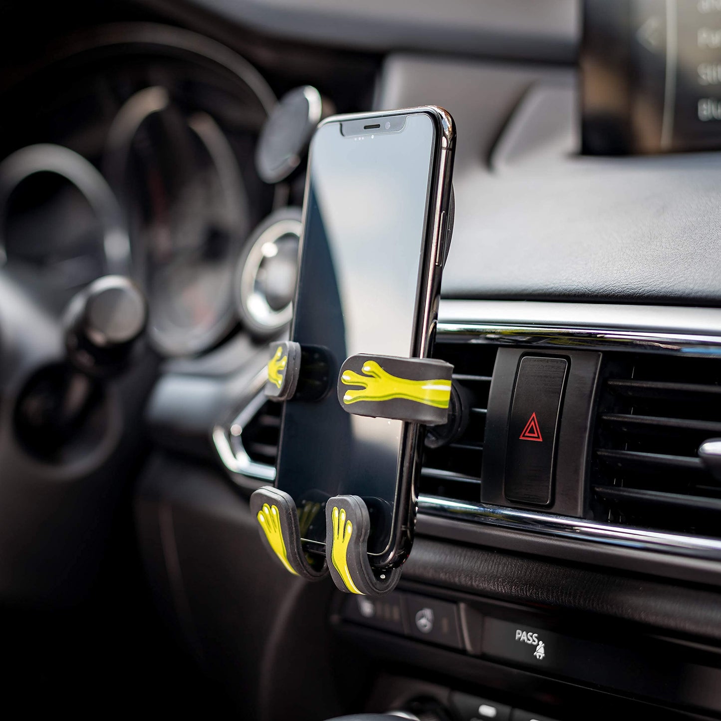 Hug Buddy Air Vent Universal Car Cell Phone Holder, Adjustable, Mount Compatible with iPhone, Samsung Galaxy, LG, Google, Nexus 5X, and Most