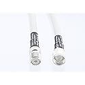 MPD Digital MPD400 White, SO-239 Female to PL-259 Male Connector, All Weather and Marine Radio VHF and AIS Antenna Extension Cable UHF, Made in The