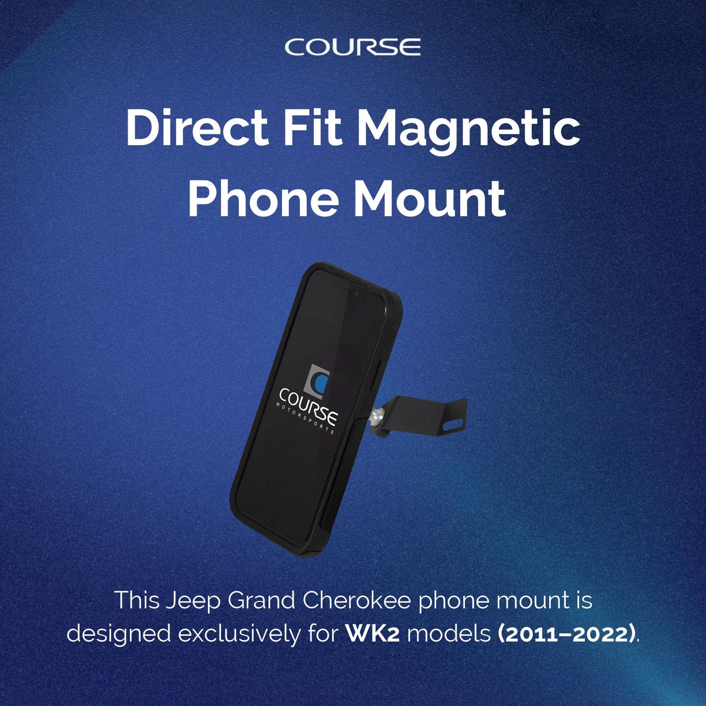 Course Motorsports Direct Fit Magnetic Phone Mount | Jeep Grand Cherokee Phone Holder | Magnetic Phone Holder | MagSafe Compatible | Compatible