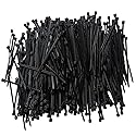 Zip Ties 6 Inch 1000 Pcs Cable Ties With 40 Pounds Tensile Strength, Heavy Duty Self-Locking Black Nylon Tie Wraps for Indoor and Outdoor