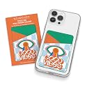 Studio Oh! Stick-On Cell Phone Wallet, Slim Adhesive Card Holder & ID Card Holder for Phone Case, 2-Pocket with Strong 3M Adhesive, Holds Credit