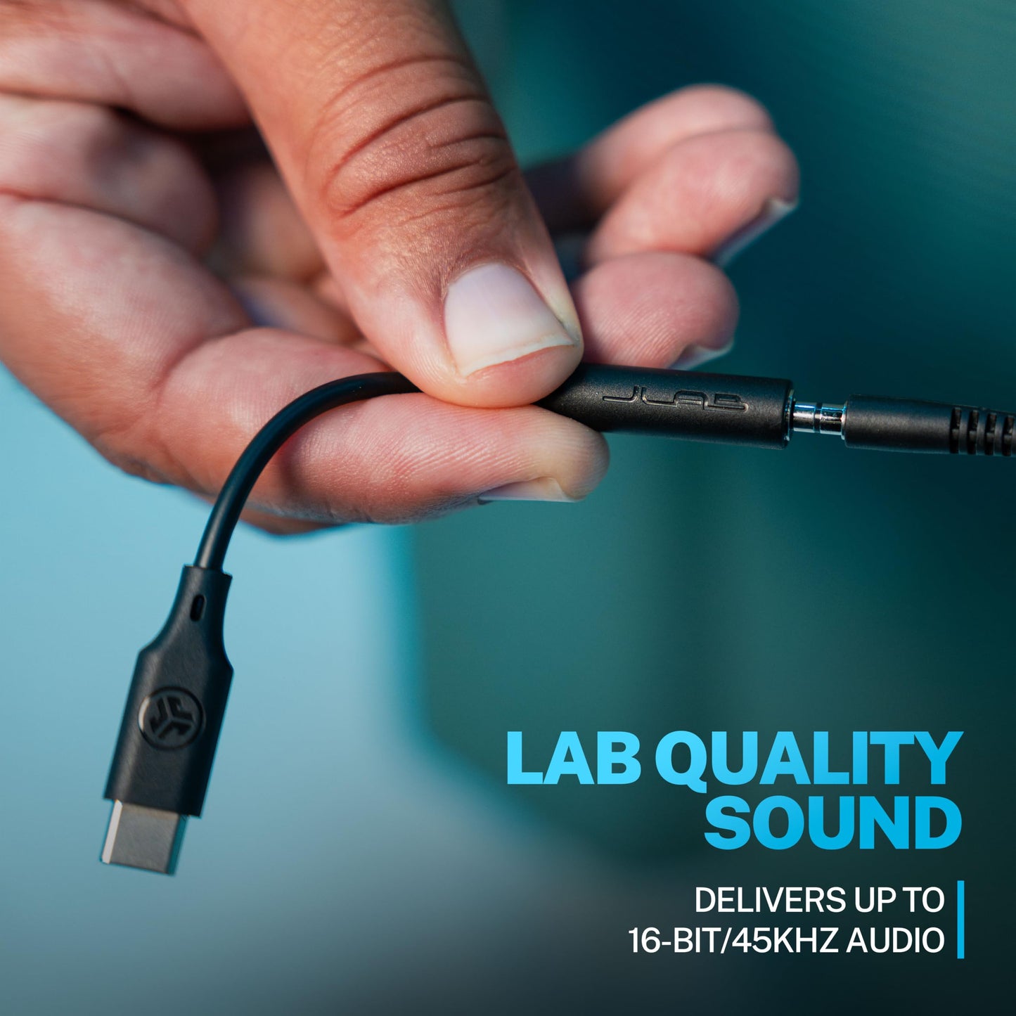 JLab USB-C to 3.5mm Headphone Jack Adapter dongle