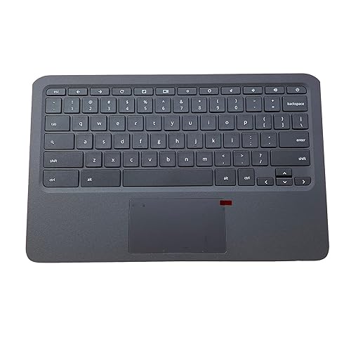 New Genuine Replacement for HP Chromebook 11A-NB0013DX 11A-NB0047NR NB Laptop Upper Case Palmrest Keyboard Touchpad Assembly Part L99855-001