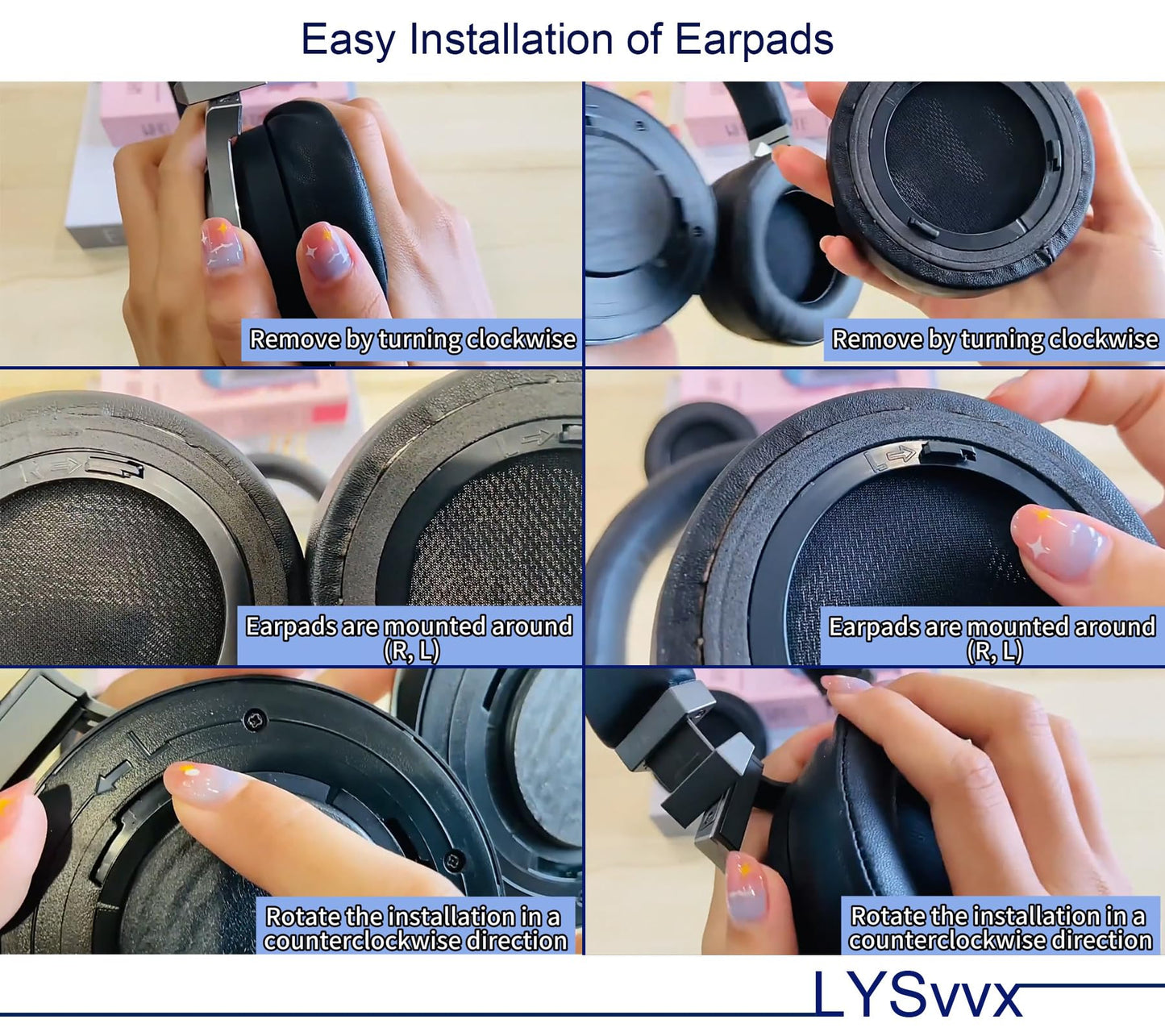 Virtuoso Ear Pads - Hybrid Fabric Cooling Gel Replacement Earpads for Corsair Virtuoso Gaming Headset(Black)