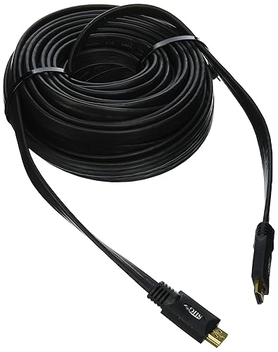 SIIG 10 Meters High Speed HDMI Digital Audio/Video Flat Cable of up to 4K Resolution with 3D, Audio Return & Multi-Channel Digital Audio Support