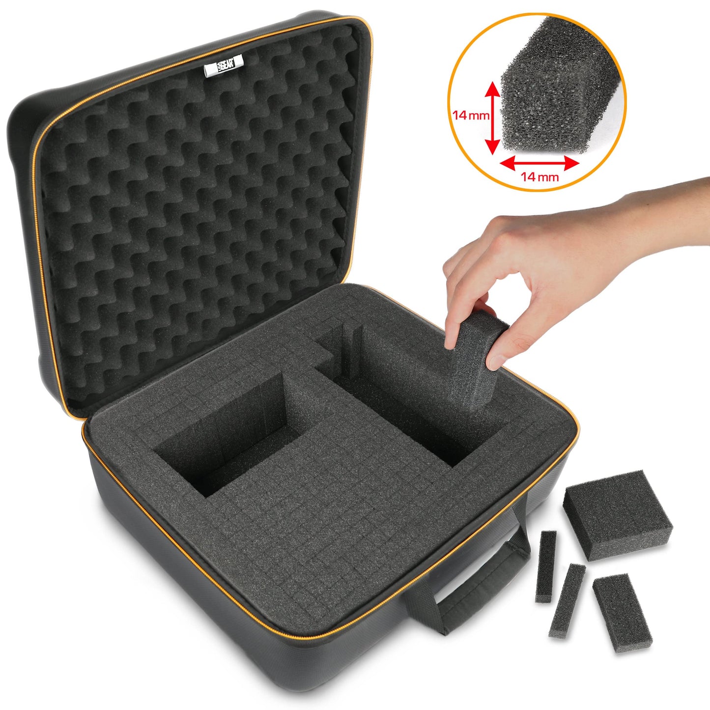 USA Gear VR Headset Case - Virtual Reality Hard Shell Storage Compatible with Meta Quest 3s, Oculus Quest Gaming Headset & More - VR Travel Case