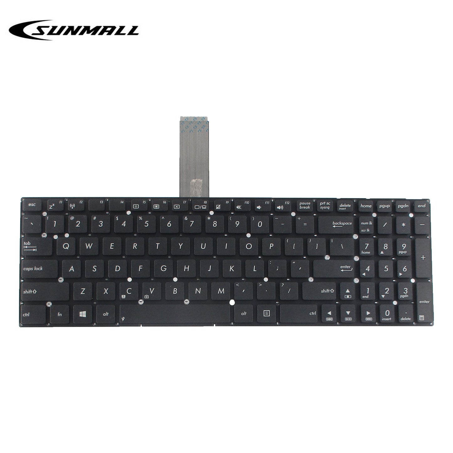 SUNMALL Keyboard Replacement Compatible with ASUS R510l X550 X550ca K550 X552l Series Laptop Black US Layout