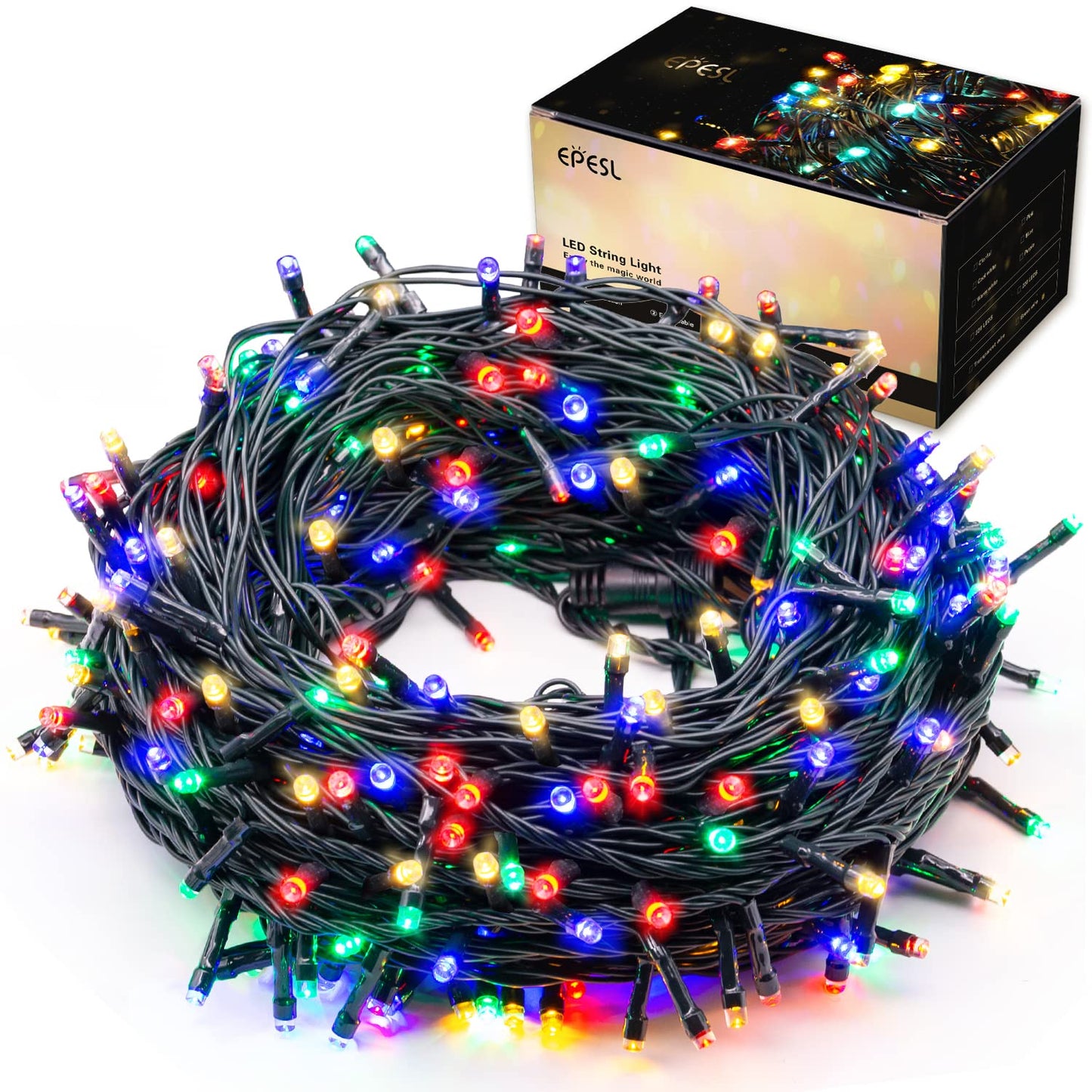 Indoor Christmas Tree Lights - 25m/82ft 220 LED Memory Function 8 Modes End-to-End Extendable Plug in Outdoor Waterproof Fairy String Light