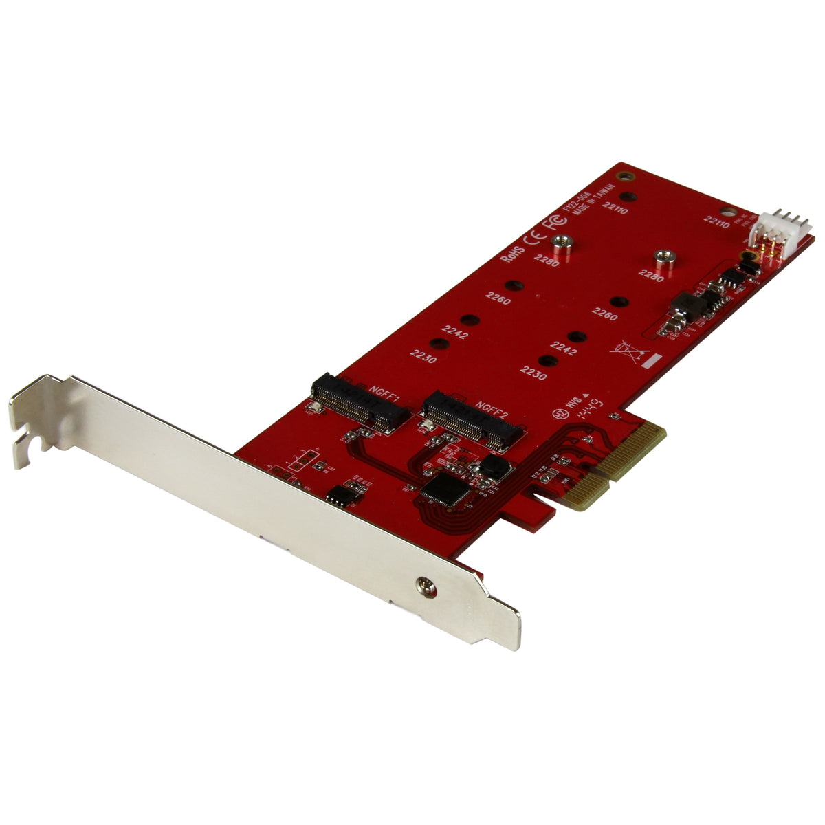 StarTech 2x M.2 SATA SSD Controller Card, PCIe, SATA III 6Gbps (PEX2M2)