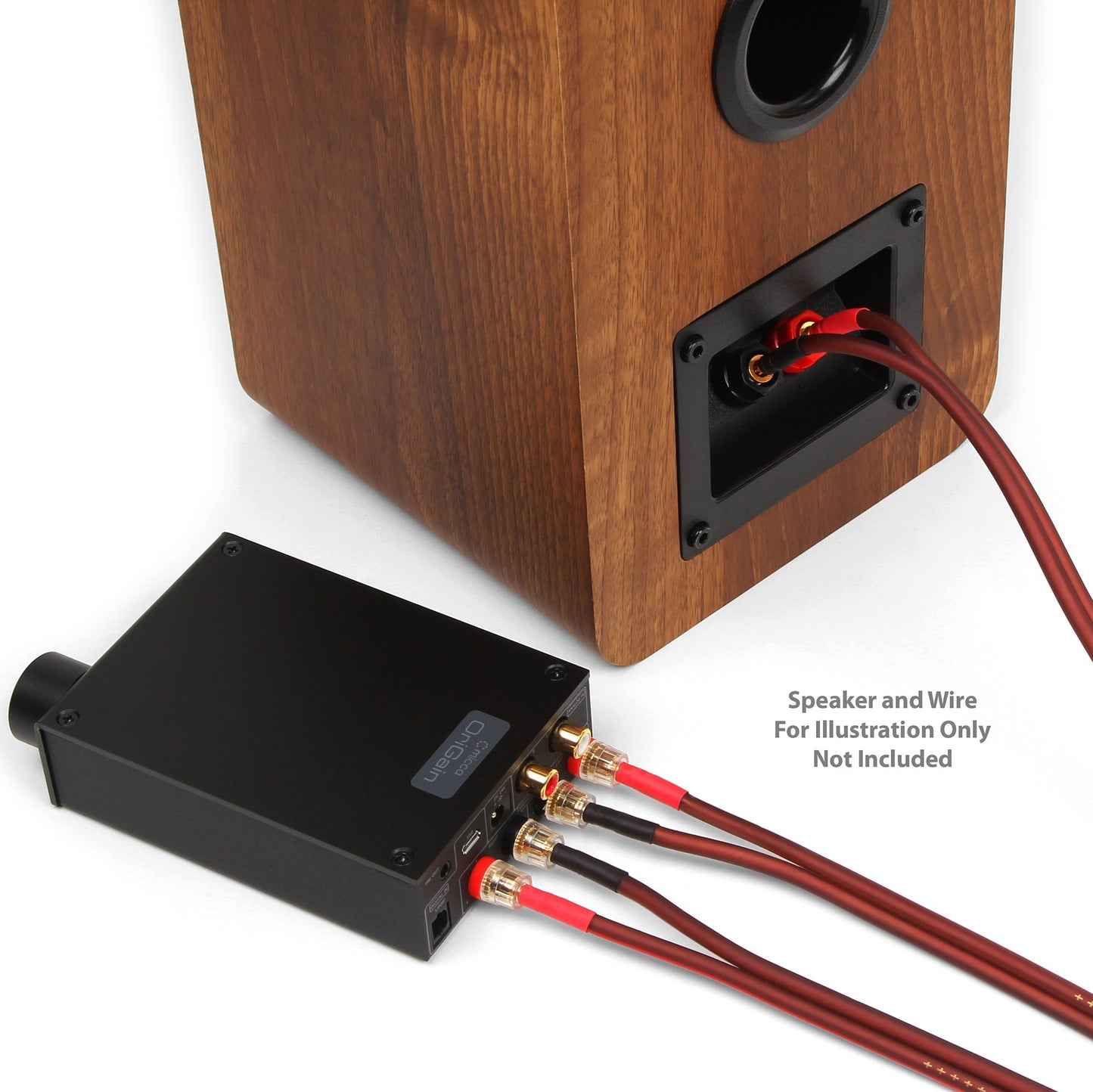 Micca OriGain Compact Stereo Integrated Amplifier and DAC, 50W x 2, 96kHz/24-Bit, USB and Optical S/PDIF (Black)