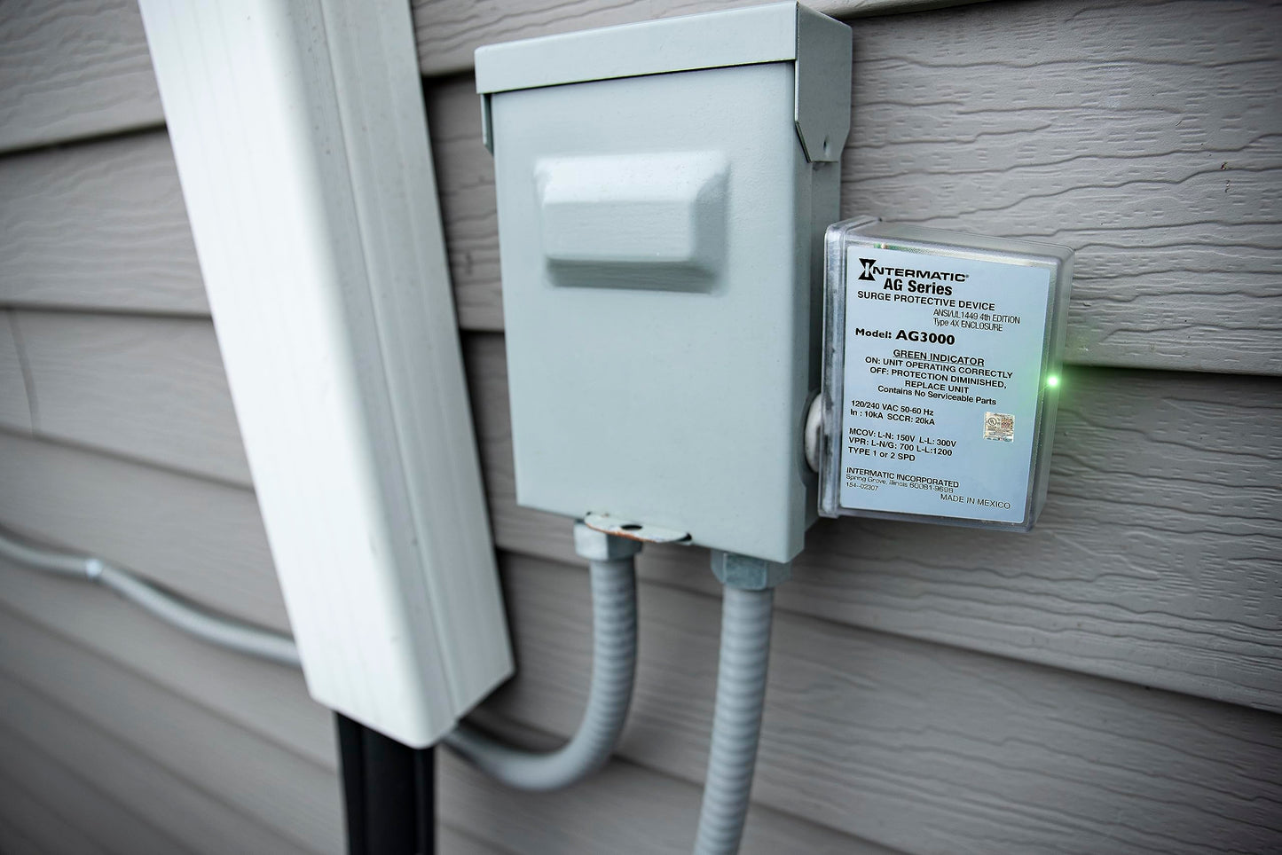 Intermatic AG3000 120/240 VAC Universal HVAC Surge Protective Device - Advanced Surge Protection, TPMOV Tech, Watertight Enclosure - UL Listed
