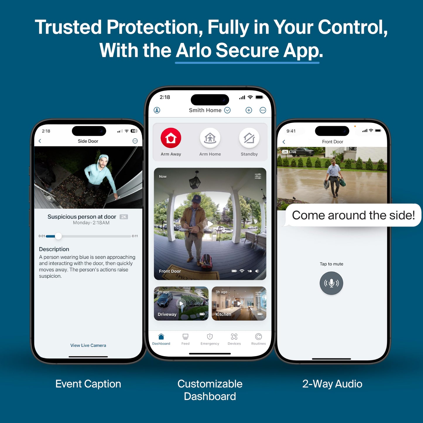 Arlo Pro Security Camera 2K HDR (6th Gen, 2025 Release) - Wireless Outdoor Camera, Rechargeable Removeable Battery, Event Captions, Emergency