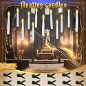 Halloween Decorations - Floating Candles with Wand & 6-Hour Timer - Flameless LED Hanging Candles with Clip, Battery Operated Window Taper Candle