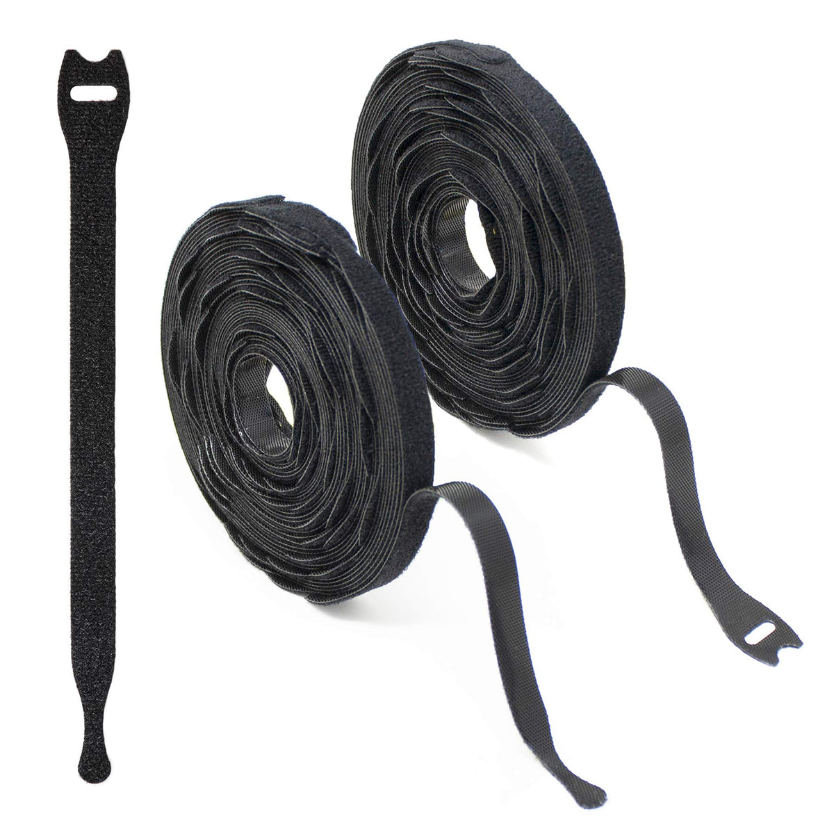 Wrap-It Storage Self-Gripping Cable Ties, 8-inch, 100-Pack (Black) - Cord Ties, Cord Wraps, Cable Straps, Wire Ties, Wire Organizer for Cord