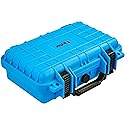 Eylar Protective Gear and Camera Hard Case Waterproof Dry Box with Foam 11.6 Inch 8.3 Inch 3.8 Inch (Light Blue)
