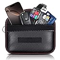 Faraday Bags for Phones & Car Keys, 2 Pack Signal Blocking Pouch - Anti-Theft RFID/GPS/Bluetooth/WiFi/5G Shielding Case, Waterproof Carbon Fiber