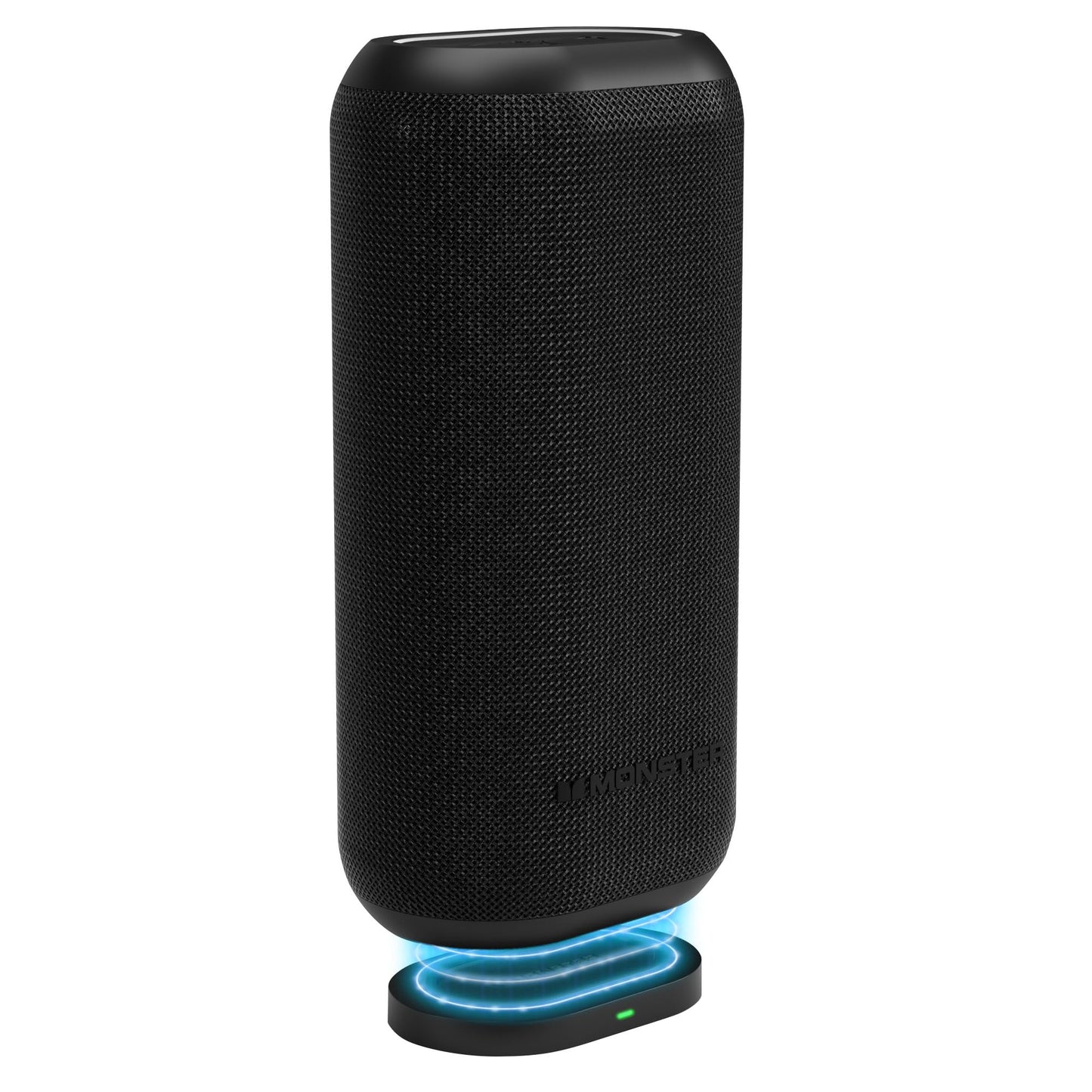 Monster DNA Max Portable Bluetooth Speaker, Loud Portable Speaker with 360 Bass Sound and 10W Qi Certified Wireless Charging Pad, IP67 Waterproof-