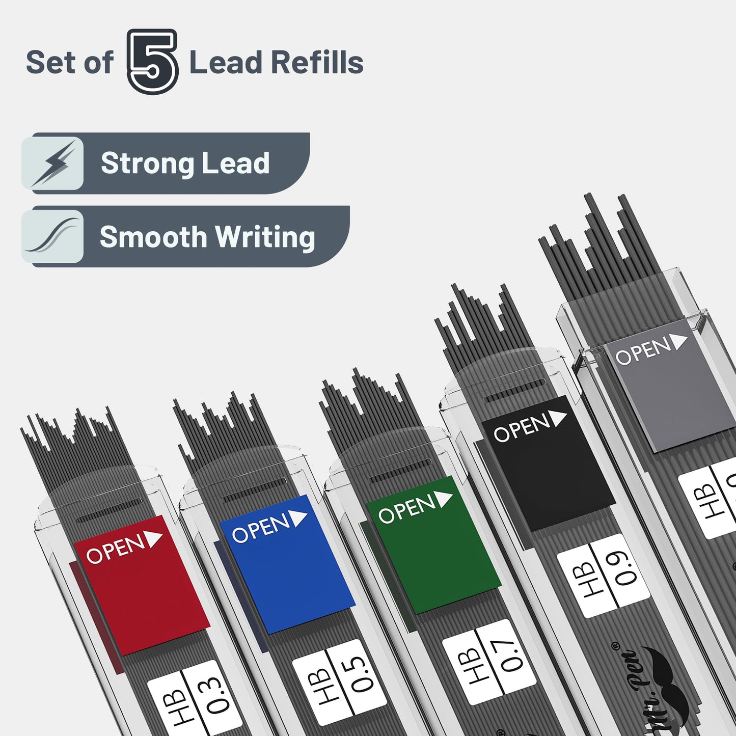 Mr. Pen- Art Mechanical Pencil Set, 5 Mechanical Pencils (0.3, 0.5, 0.7