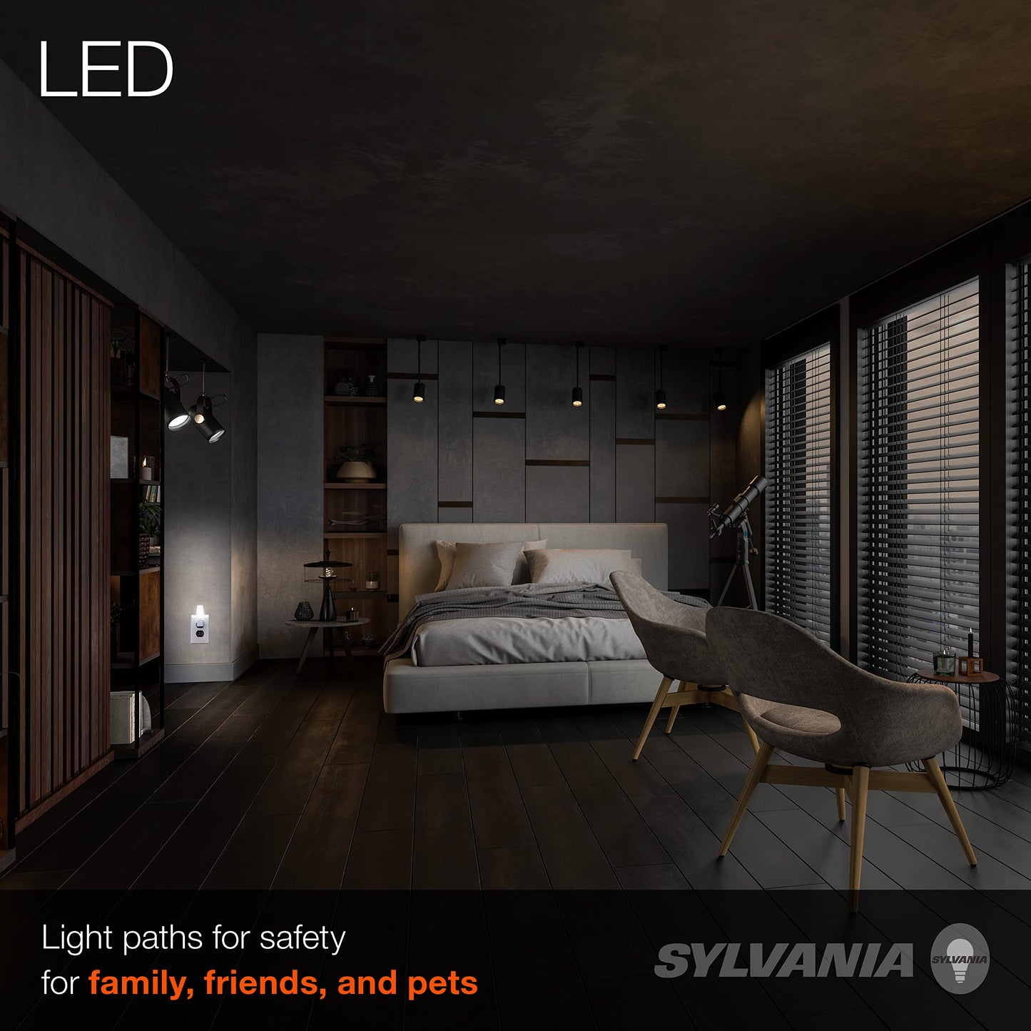 Sylvania LED C7 Accent Light Bulb, Efficient 0.6W, 4 Lumens, 2 Pack