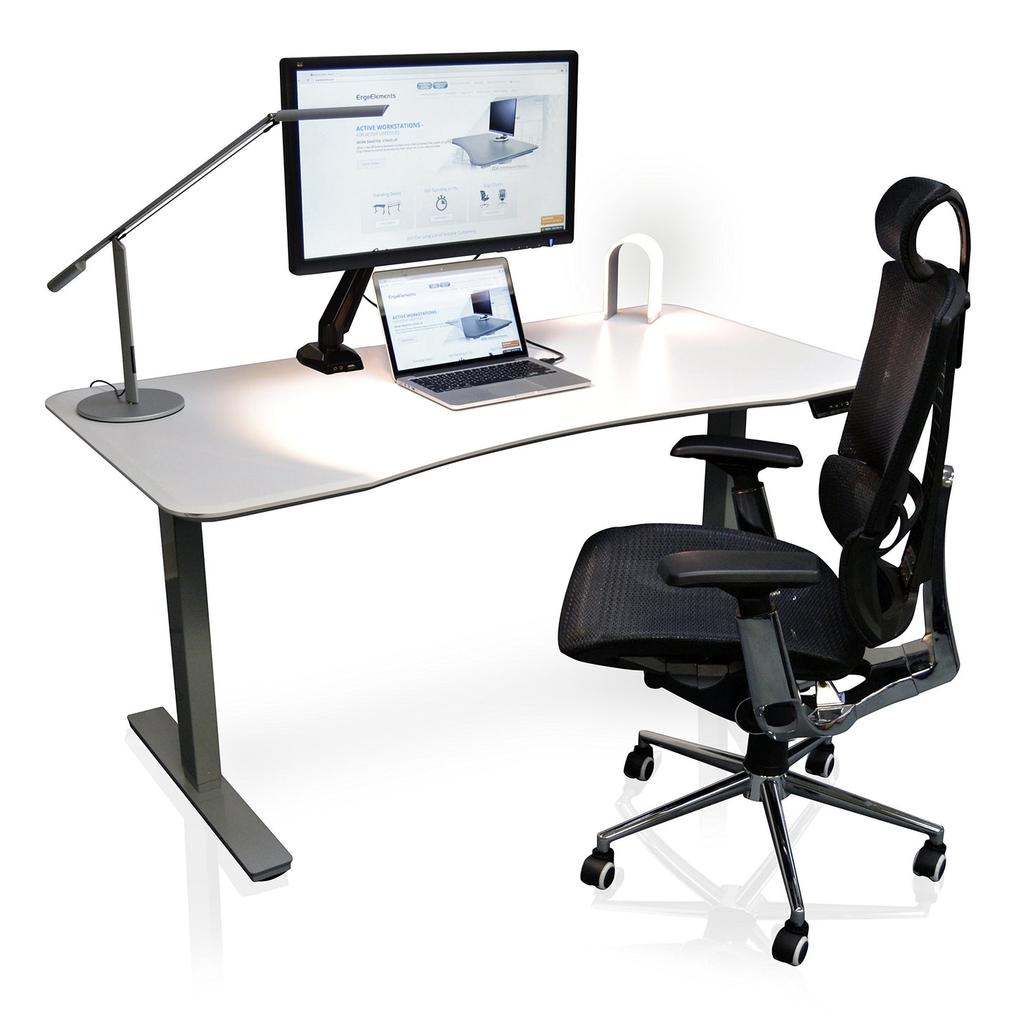 Ergo Elements Screen Monitor Mount, Premium Single Arm
