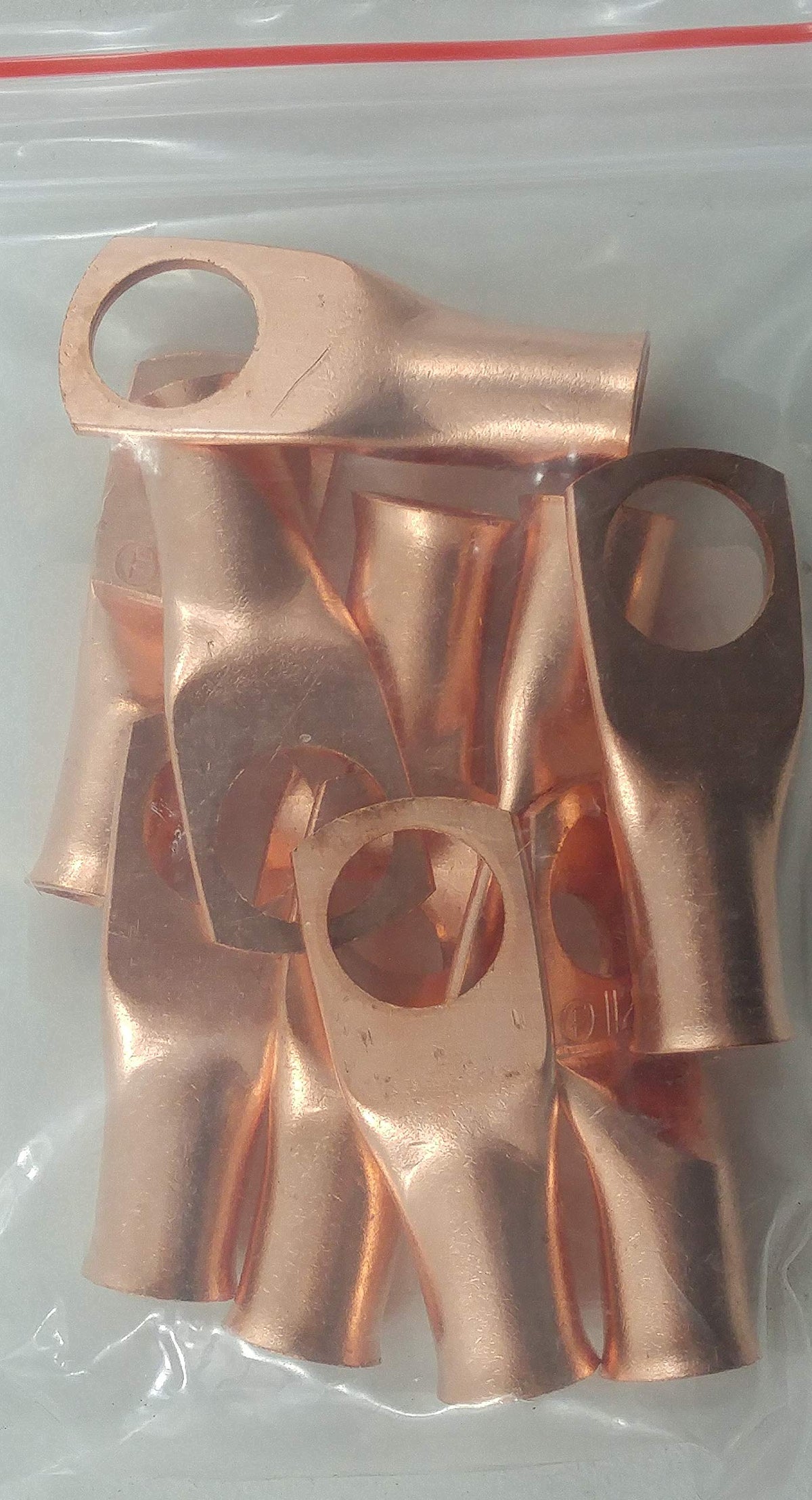 Install Bay Copper Ring Terminal 1 Gauge 1/2 Inch 10 Pack - CUR112