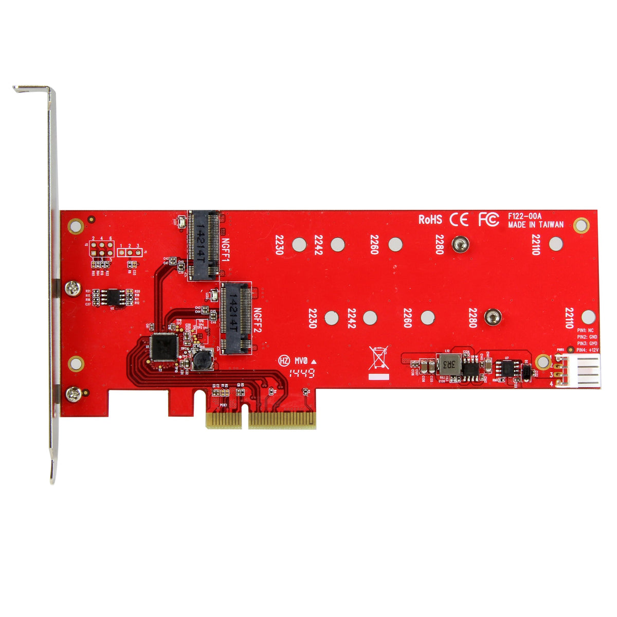 StarTech 2x M.2 SATA SSD Controller Card, PCIe, SATA III 6Gbps (PEX2M2)