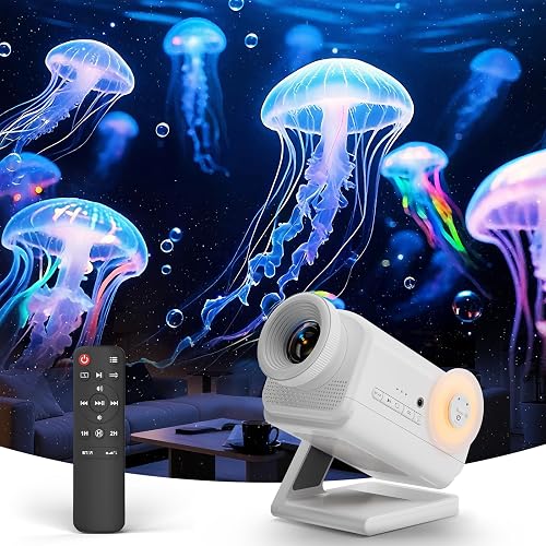 Rossetta 3D Projector, 60 Themes HD 3D Galaxy Projector with Bluetooth Speaker & Remote, 1H/2H Timer, Space Projector Night Light for Kids Bedroom
