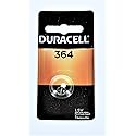 Duracell Watch And Electronic Battery 1.5 V Silver Oxide Model No. 364 Carded